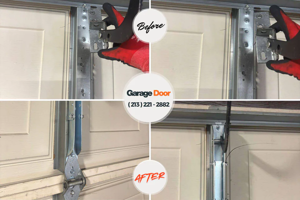 Before and after: garage door repair Newville, PA